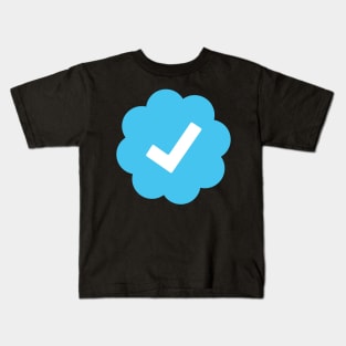 Verified, Twitter verified icon, social media icon Kids T-Shirt